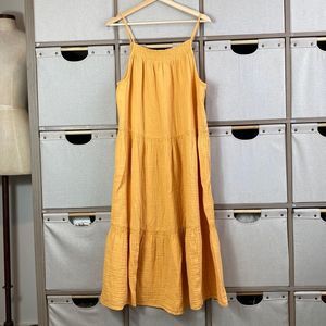 H&M Yellow Sleeveless Halter Sundress